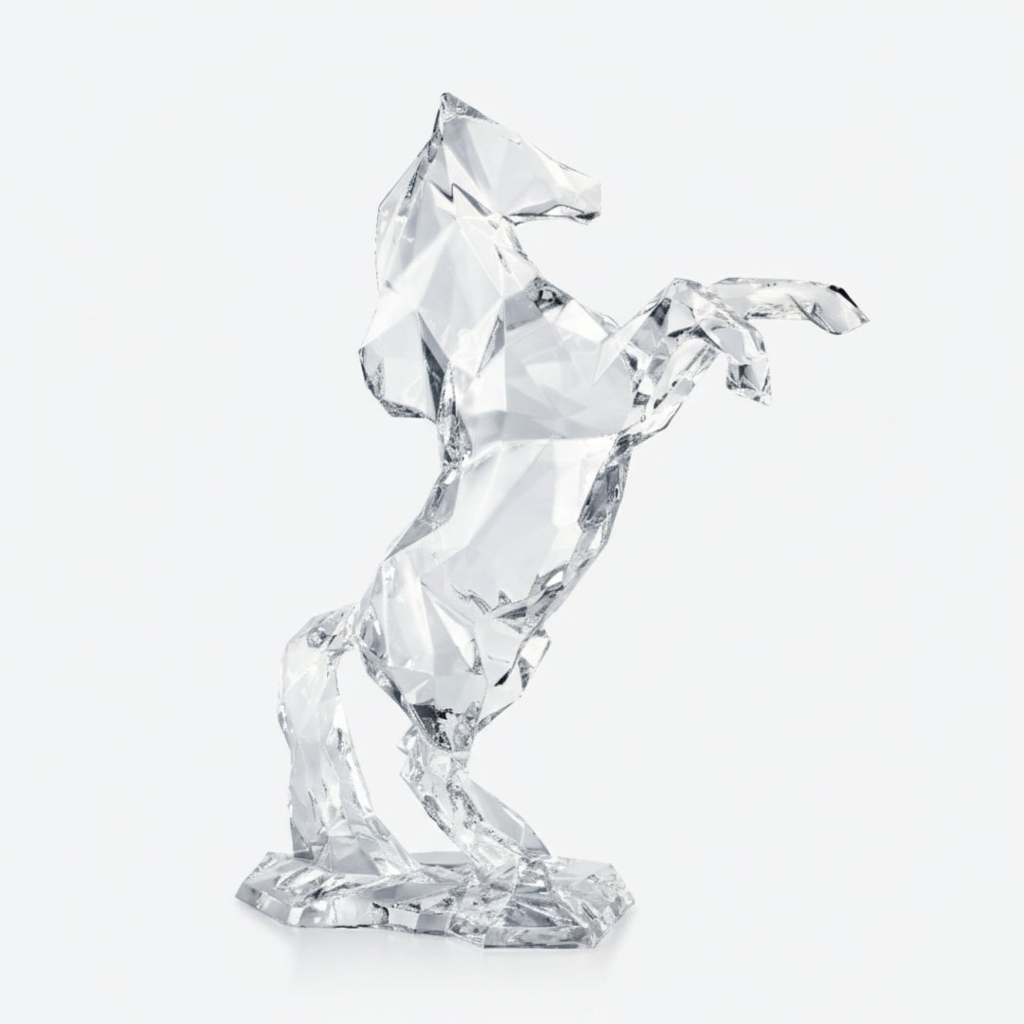 Baccarat Polygon Pegasus Horse Sculpture Limited Edition Sculpture by Baccarat at FormFluent