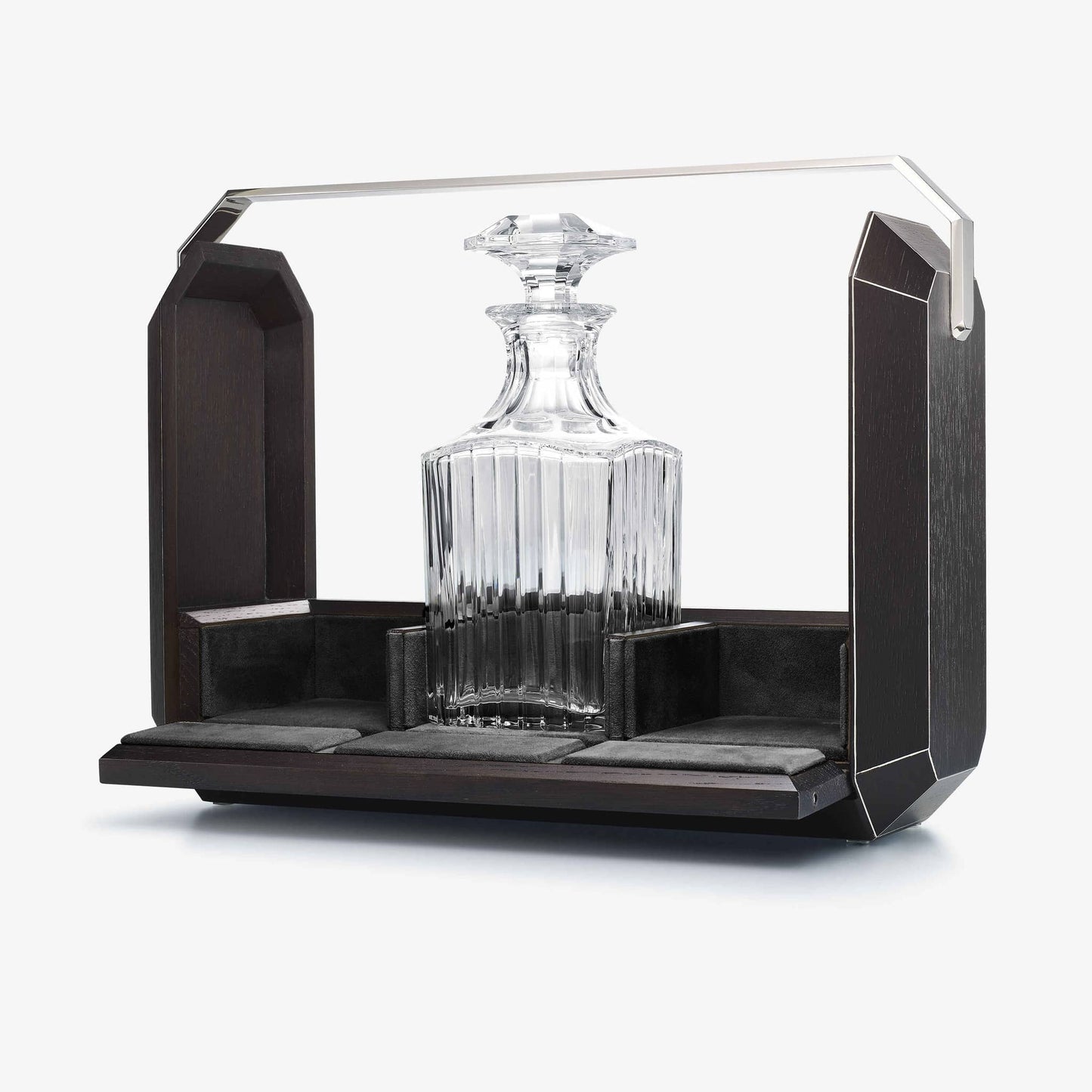 Baccarat Octogone Tantalus Black Oak Barware by Baccarat at FormFluent Sydney, Australia
