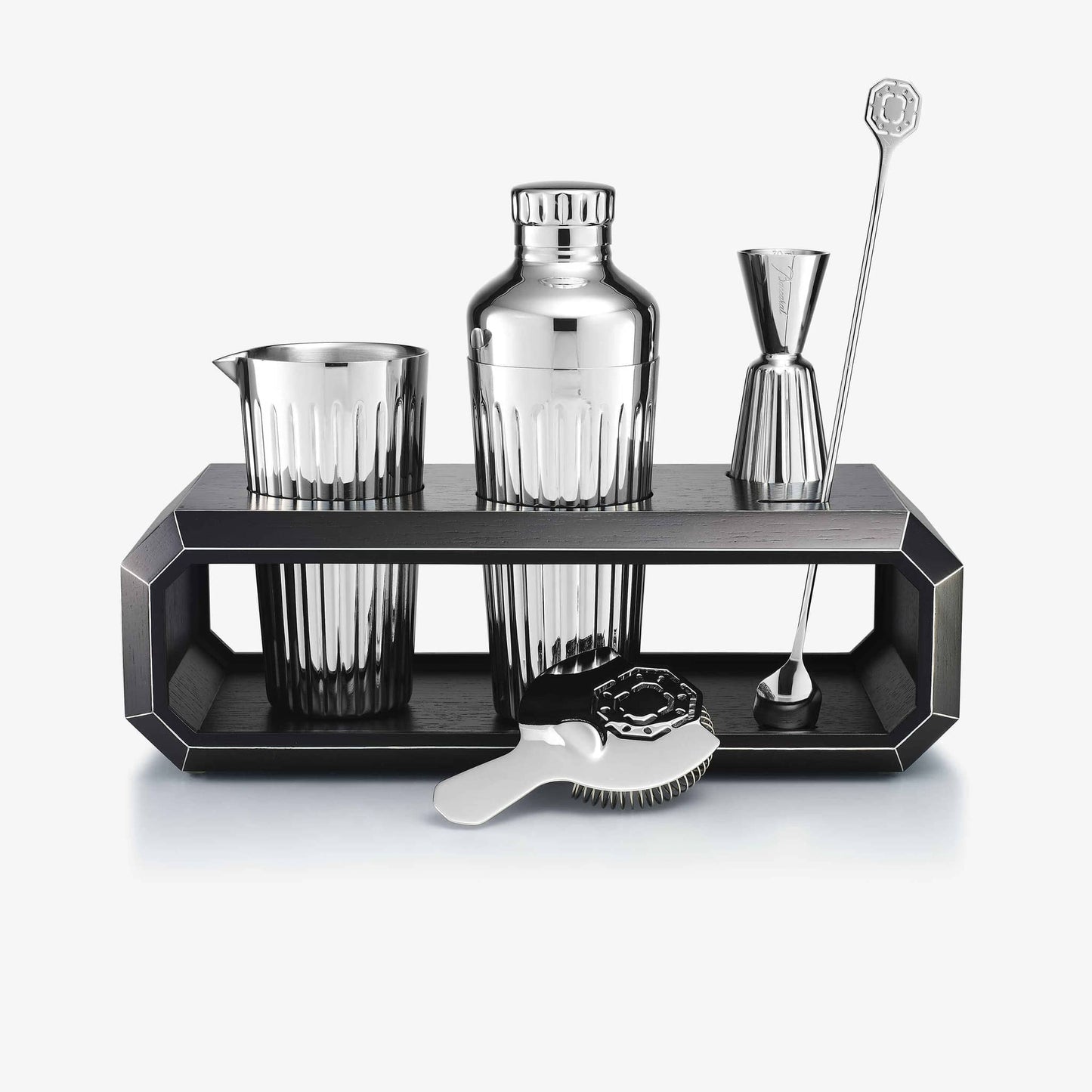 Baccarat Octogone Bar Accessory Case Black Oak Barware by Baccarat at FormFluent Sydney, Australia
