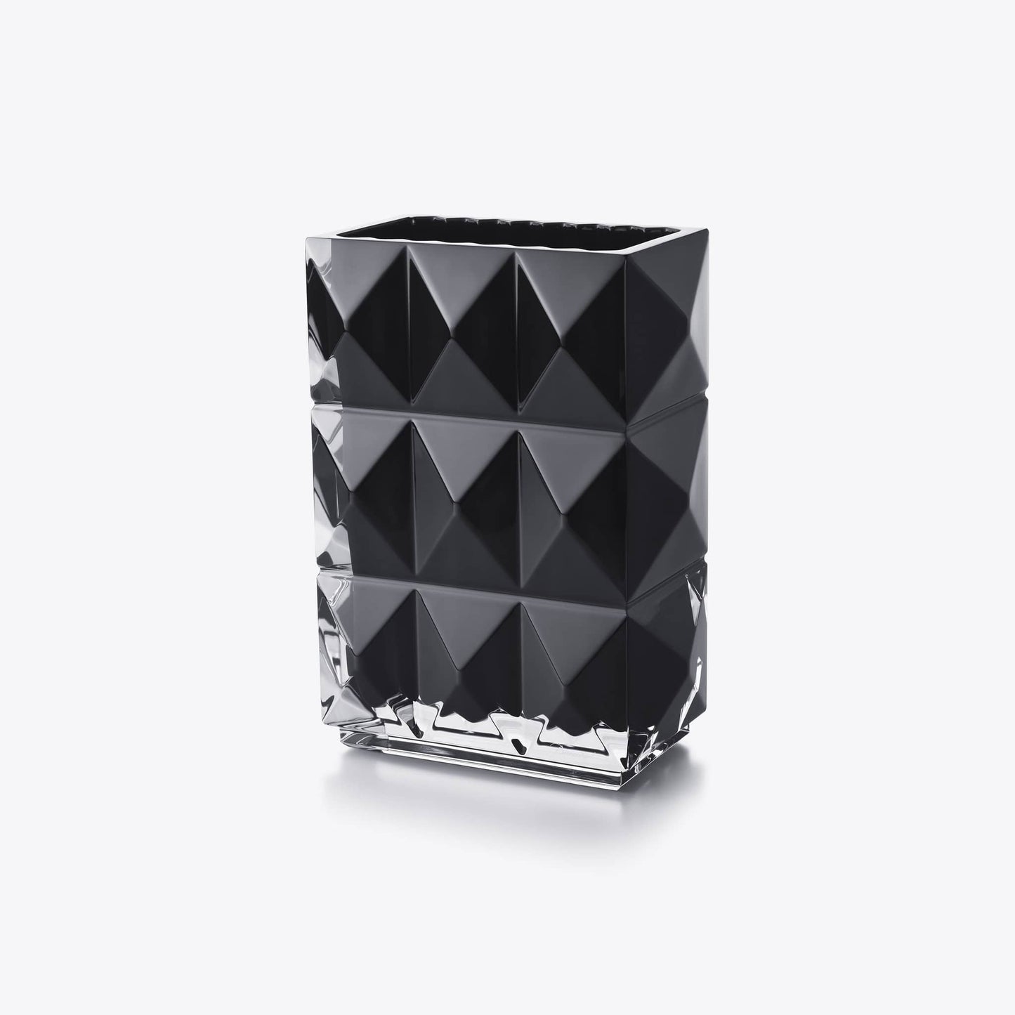 Baccarat Louxor Rectangular Vase Black Vase by Baccarat at FormFluent Sydney, Australia