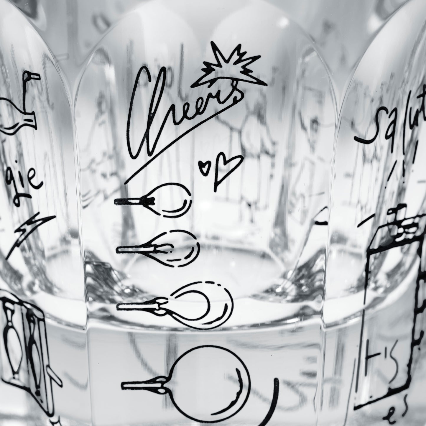 Baccarat Harcourt Decanter and Tumblers Set Harry Nuriev Limited Edition Sculpture by Baccarat at FormFluent