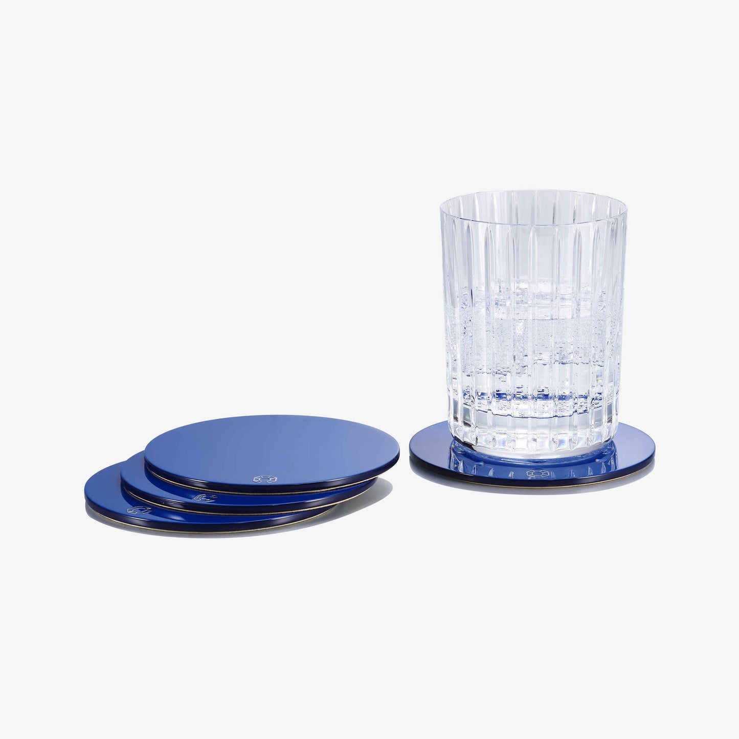 Baccarat Octogone Coasters (Set of 4) Blue by Baccarat at FormFluent Sydney, Australia