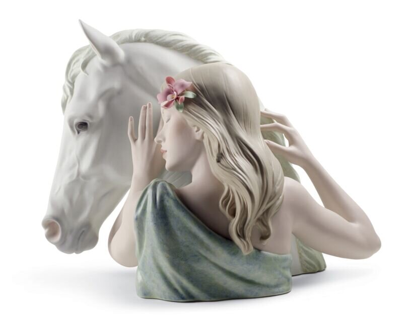 Lladró A True Friend Woman and Horse Figurine (Limited Edition) - FormFluent Sydney Australia