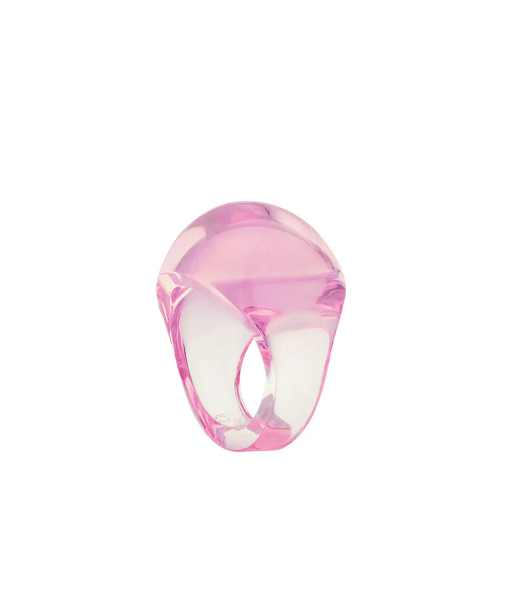 Buy Authentic Lalique Lalique Cabochon Ring - Pink Crystal  - FormFluent Sydney Australia