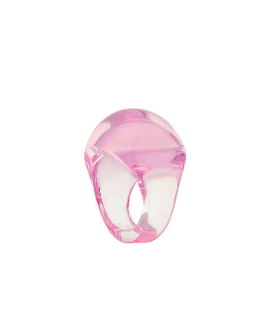 Buy Authentic Lalique Lalique Cabochon Ring - Pink Crystal  - FormFluent Sydney Australia