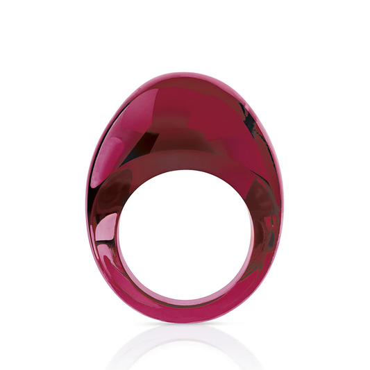 Buy Authentic Lalique Lalique Cabochon Ring - Red Crystal - FormFluent Sydney Australia