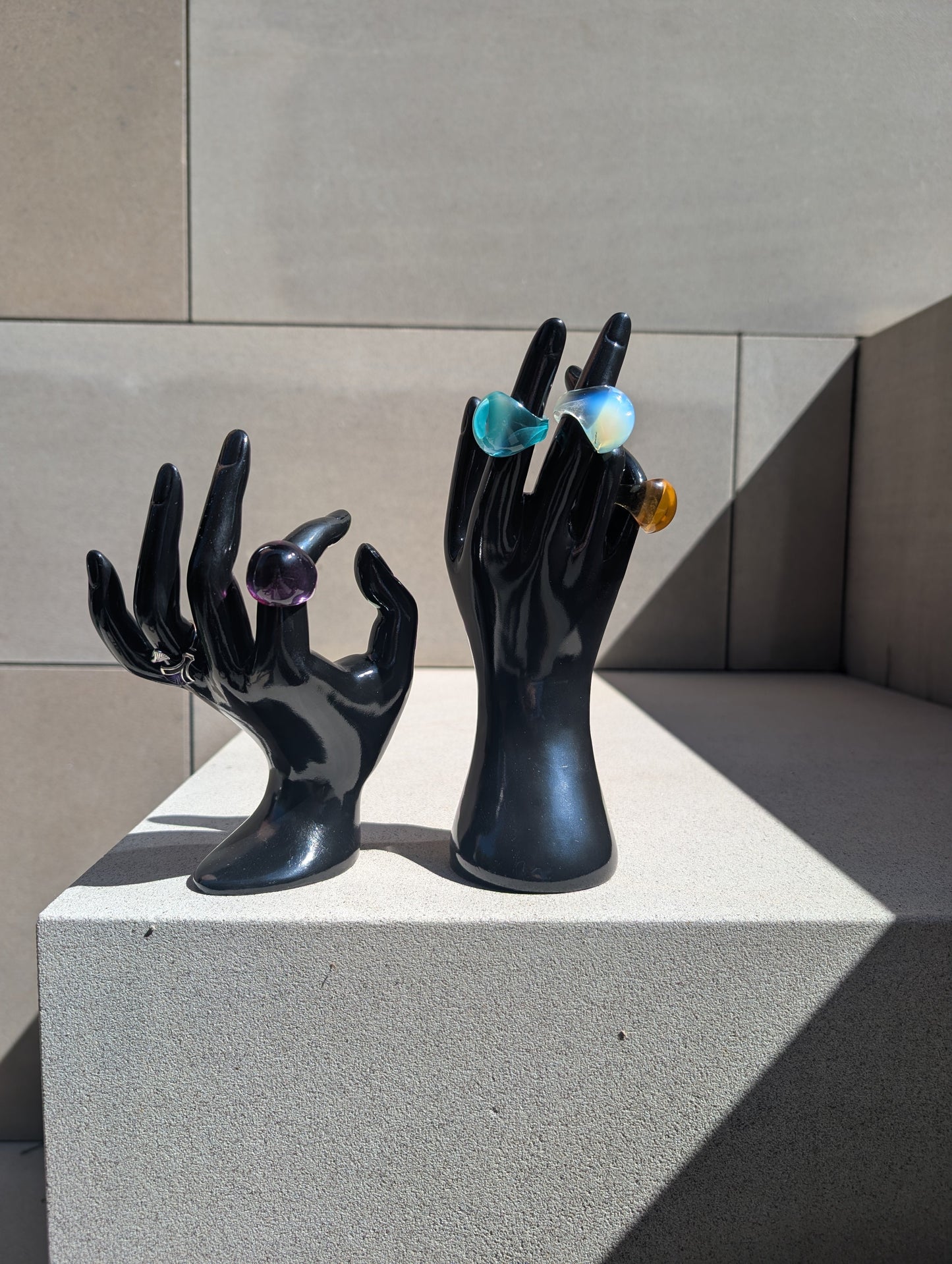 Lalique Cabochon Ring - Fuchsia Crystal Jewelry by Lalique at FormFluent