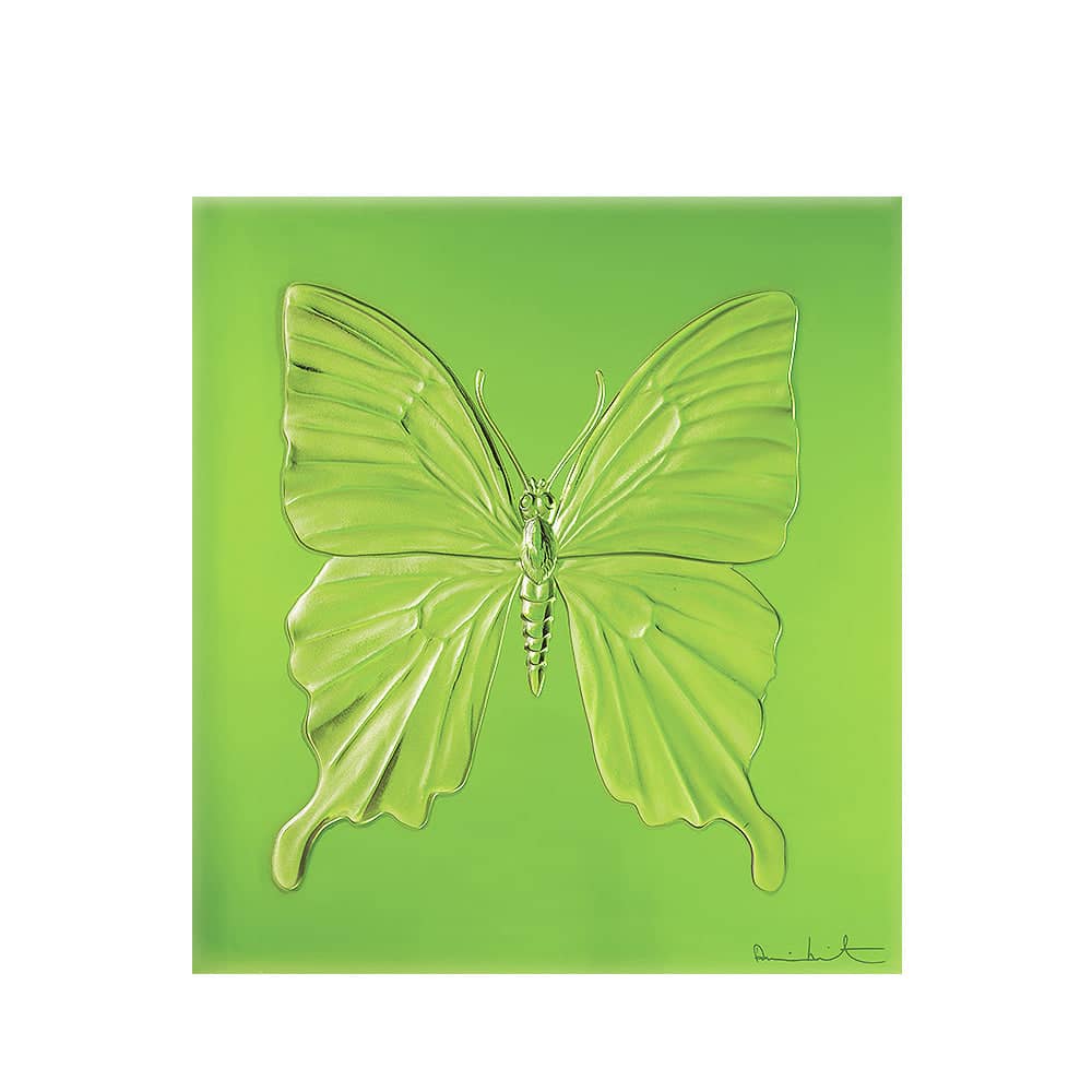 Lalique Eternal Beauty Butterfly Damien Hirst Lavander Crystal Limited Edition Sculpture by Lalique at FormFluent Sydney, Australia
