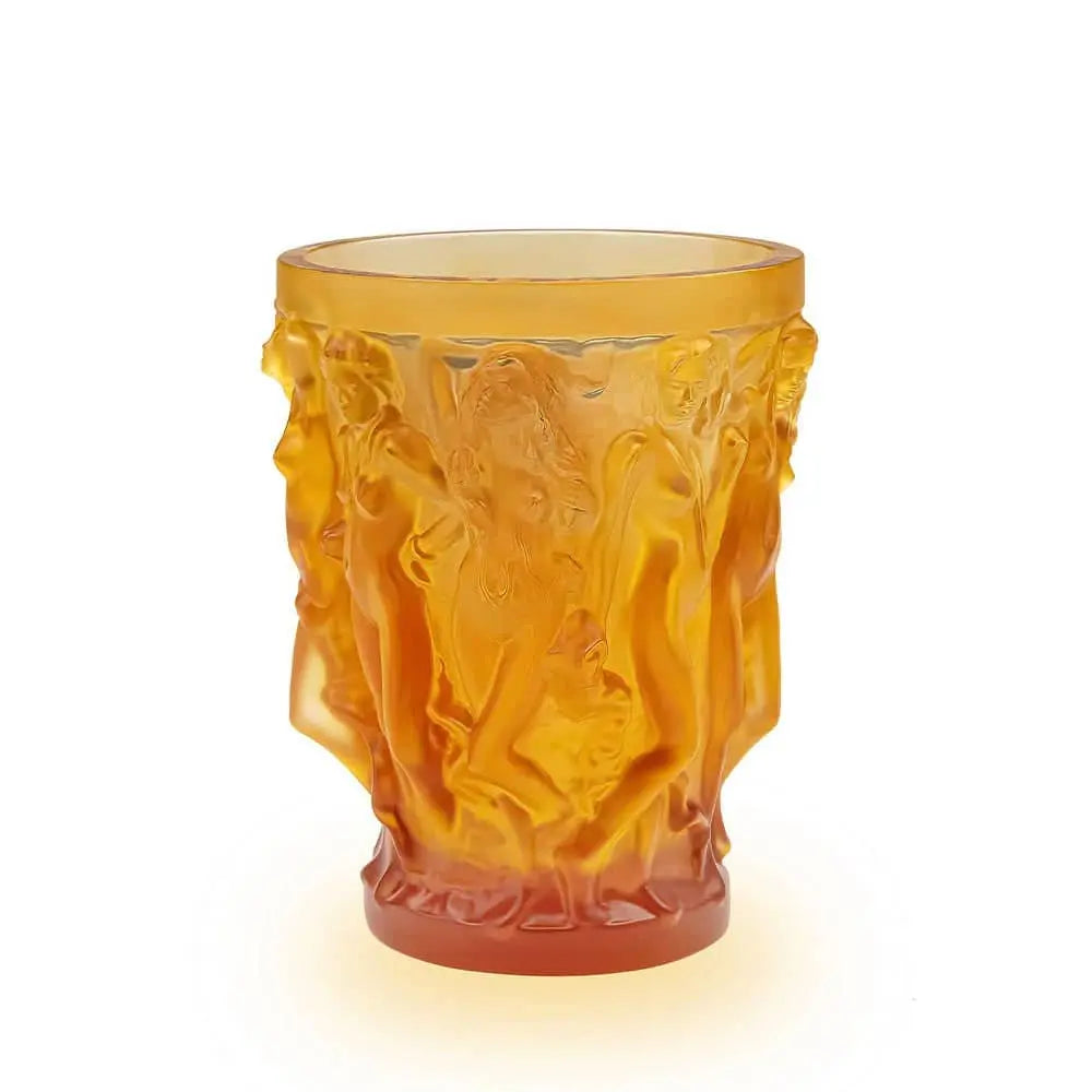 Lalique Sirènes Vase Terry Rodgers 2017 Amber Crystal Limited Edition Vase by Lalique at FormFluent Sydney, Australia