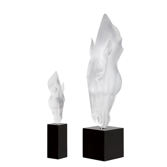 Lalique Large Still Water Clear by Nic Fiddian Green & Lalique, (Numbered Edition) Sculpture by Lalique at FormFluent