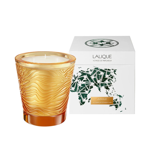 Lalique Jungle Limited Edition Crystal Scented Candle Candle by Lalique at FormFluent