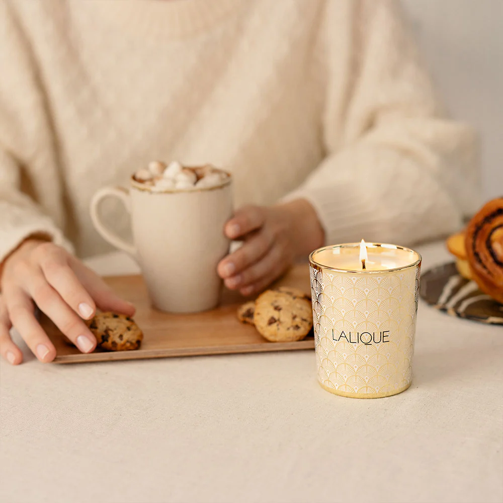 Buy Authentic Lalique Lalique Noir Premier Plume Blanche 1901 Scented Candle Candle - FormFluent Sydney Australia