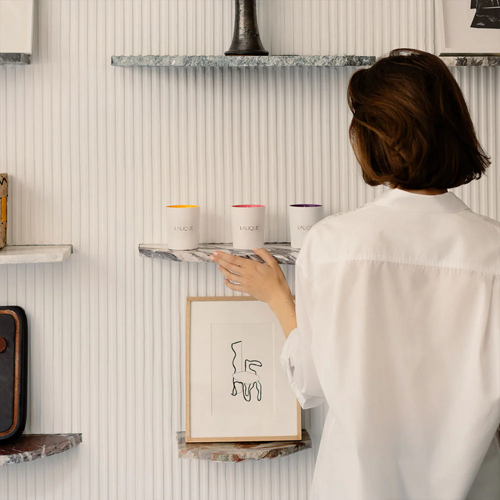 Buy Authentic Lalique Lalique Les Compositions Parfumées Electric Purple Scented Candle Candle - FormFluent Sydney Australia