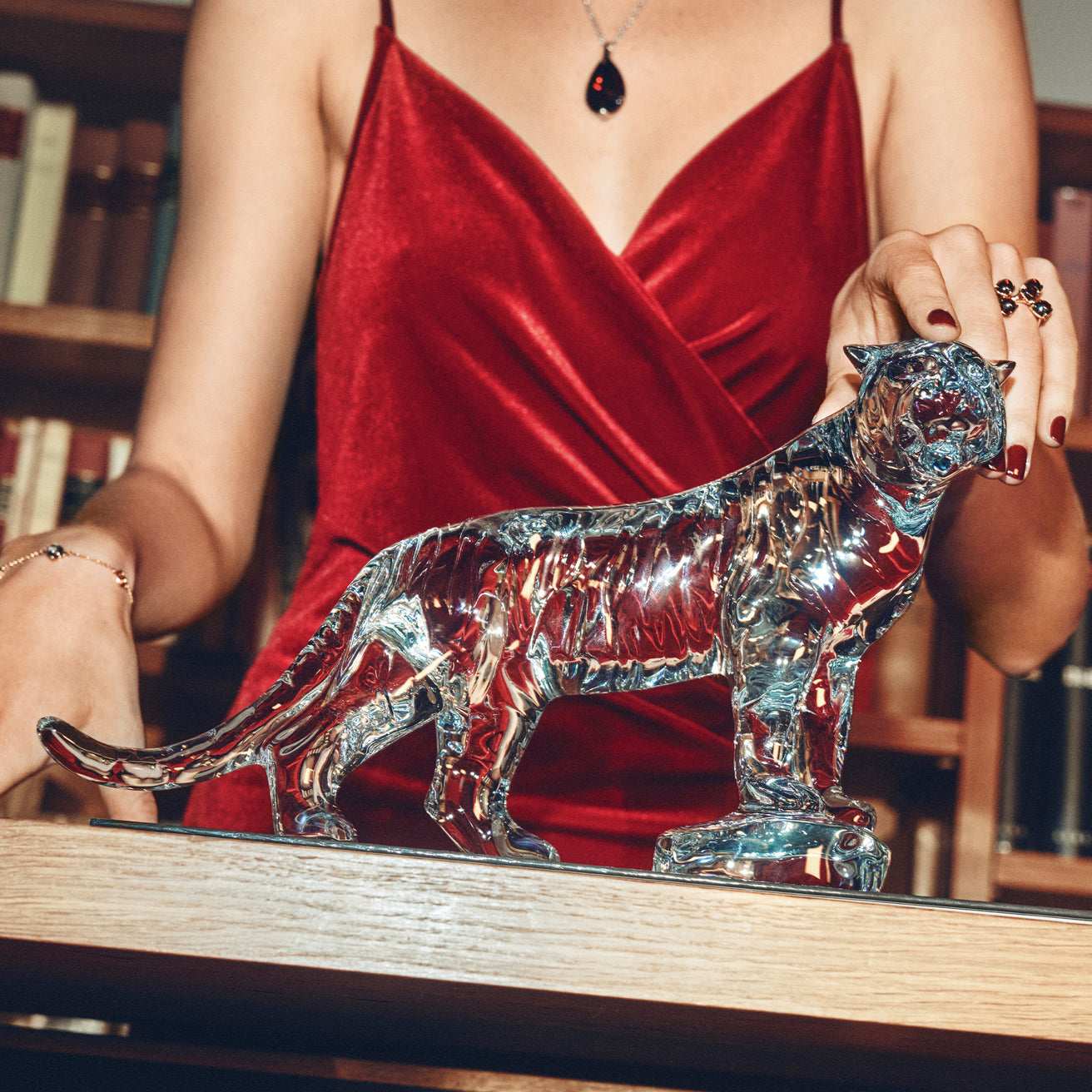 Baccarat Baccarat Roaring Bengal Sculpture Crystal Animal Sculpture - FormFluent Sydney Australia