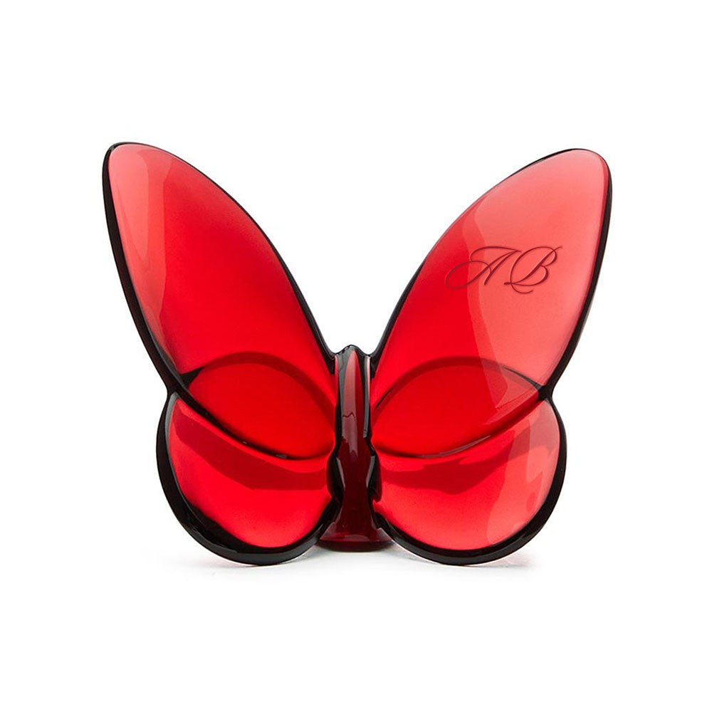 Baccarat Lucky Butterfly Red Crystal - FormFluent