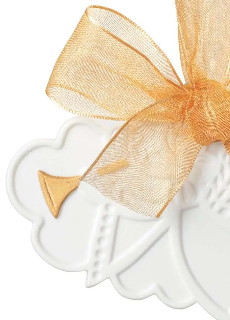 Lladró Christmas Angel Ornament with Golden Lustre Ornament by Lladró at FormFluent