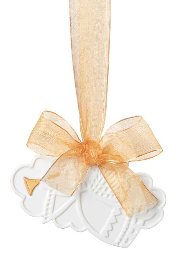 Christmas Angel Ornament with Golden Lustre