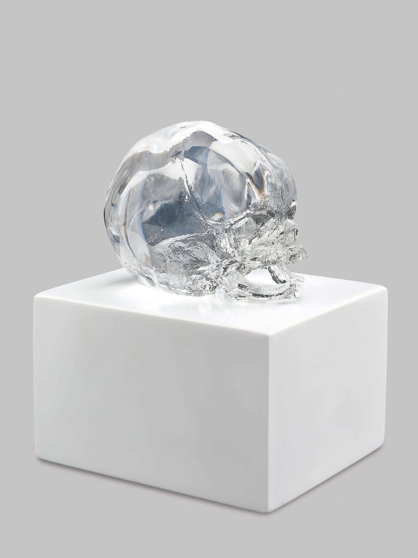Lalique Eternal Memory Damien Hirst Satin Clear Crystal Lost Wax Limited Edition Sculpture by Lalique at FormFluent Sydney, Australia