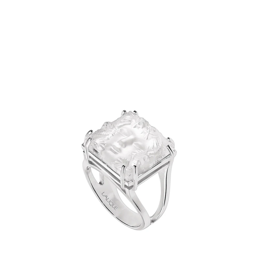 Lalique Aréthuse Ring - Clear Crystal Silver   FormFluent
