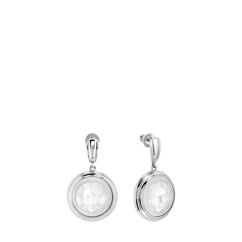 Buy Authentic Lalique Lalique Aréthuse Round Earrings - FormFluent Sydney Australia