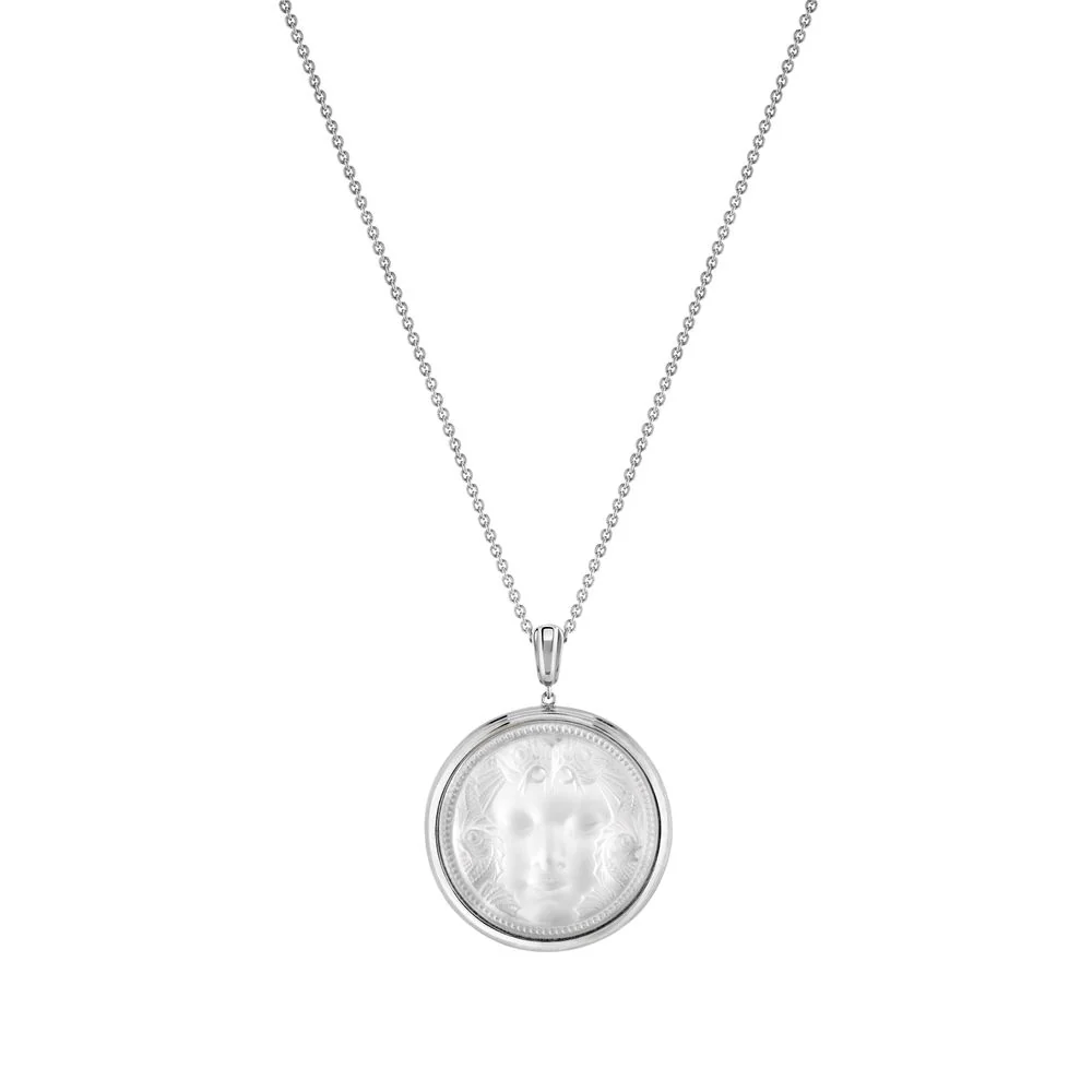 Buy Authentic Lalique Lalique Aréthuse Round Pendant - FormFluent Sydney Australia