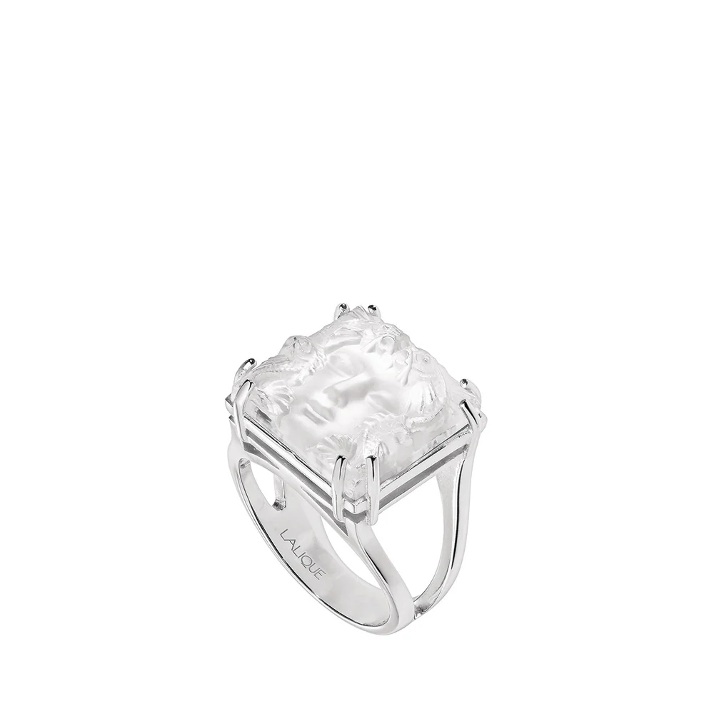 Lalique Aréthuse Ring - Clear Crystal Silver   FormFluent