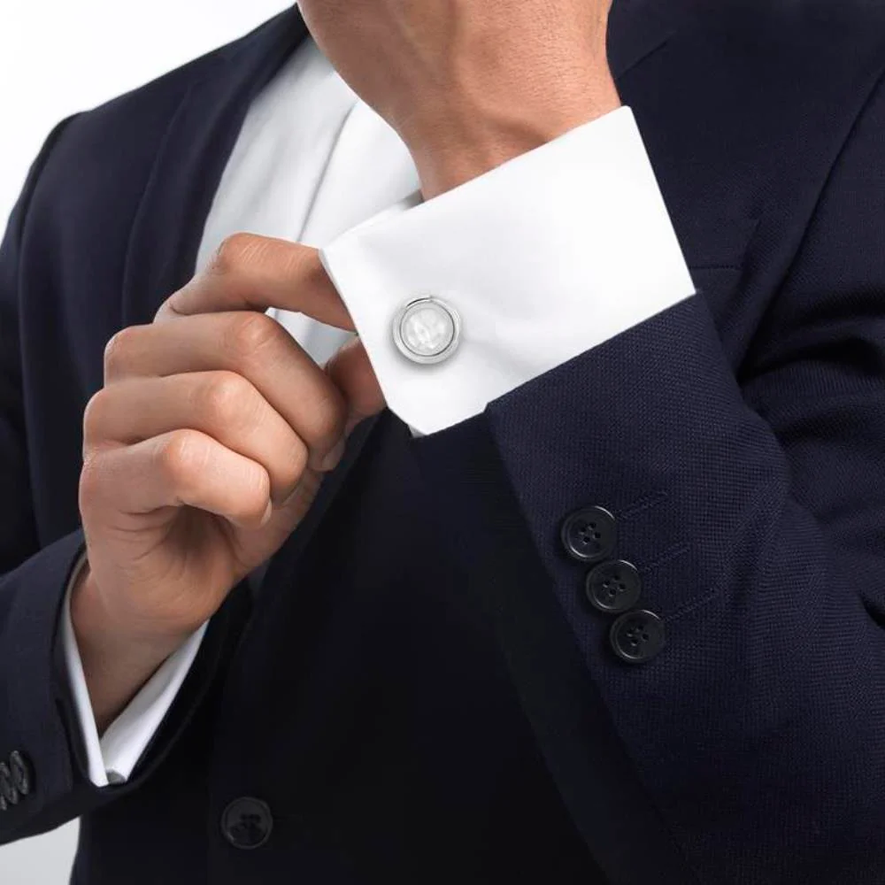 Lalique Aréthuse Round Cufflinks FormFluent