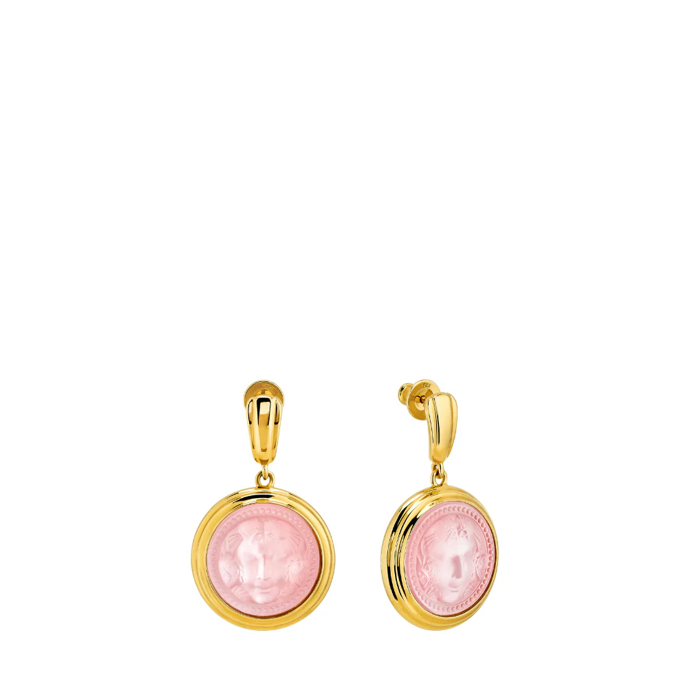 Buy Authentic Lalique Lalique Aréthuse Round Earrings - FormFluent Sydney Australia