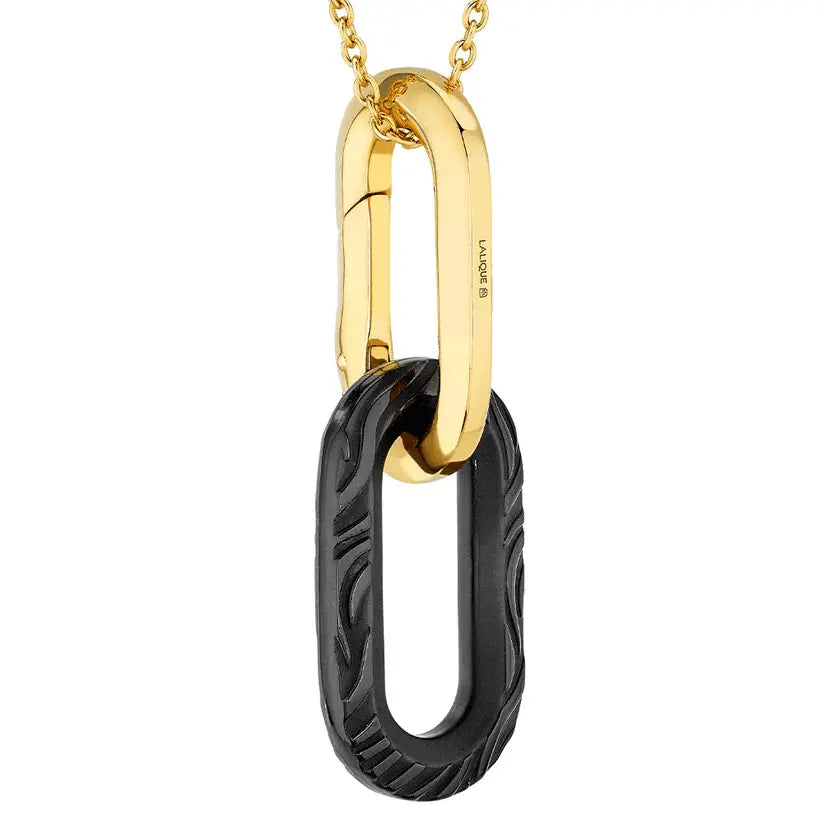 Lalique Empreinte Animale Crystal Pendant Necklace Jewelry by Lalique at FormFluent Sydney, Australia