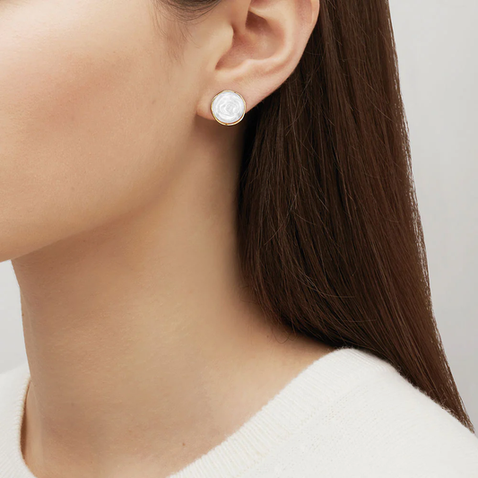 Lalique Pivoine Earrings   FormFluent