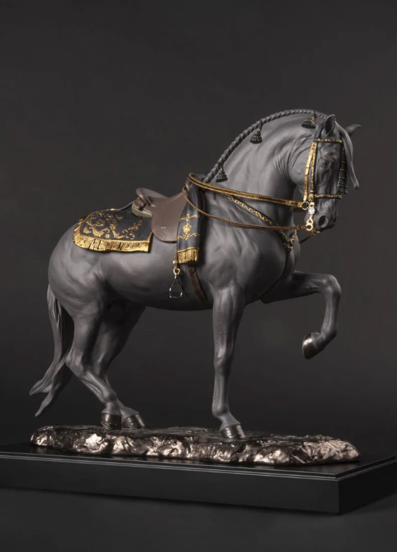 Lladro 01002041 Spanish Pure Breed Black Limited Edition Andalalusian Horse 3