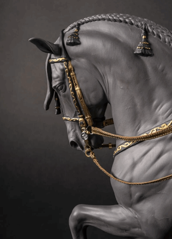 Lladro 01002041 Spanish Pure Breed Black Limited Edition Andalalusian Horse 4