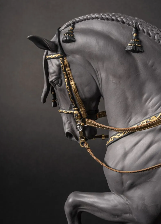 Lladro 01002041 Spanish Pure Breed Black Limited Edition Andalalusian Horse 4