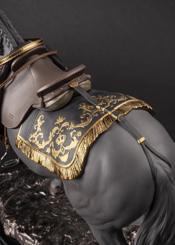 Lladro 01002041 Spanish Pure Breed Black Limited Edition Andalalusian Horse 5