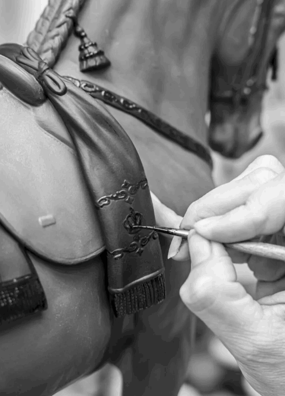 Lladró Spanish pure breed Horse Sculpture (Black) Limited Edition Gift Option by Lladró at FormFluent