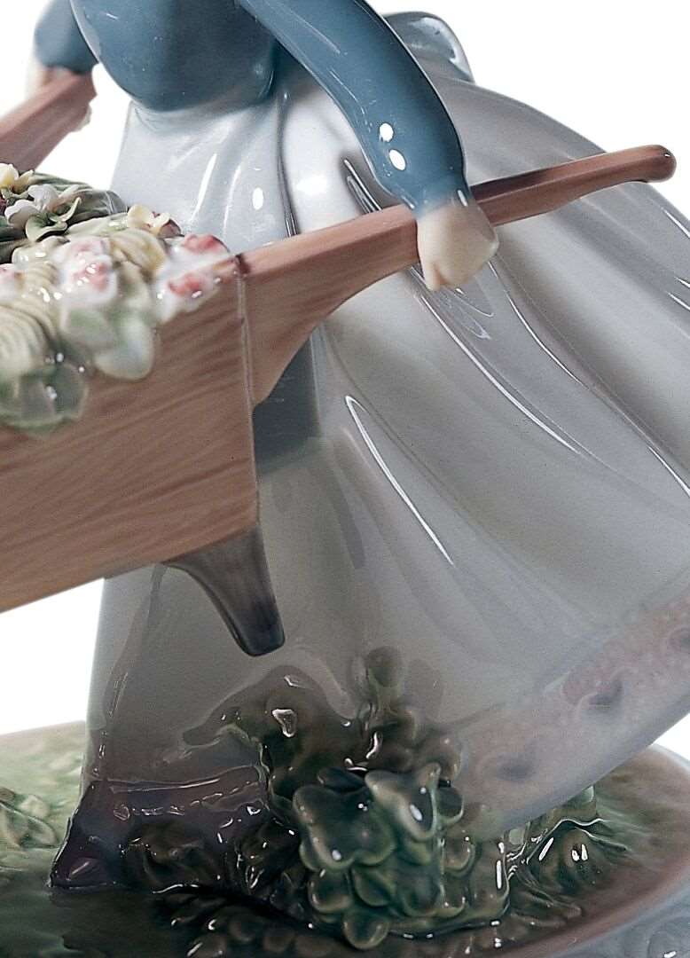 Lladró A Barrow of Fun Girl Figurine by Lladró at FormFluent