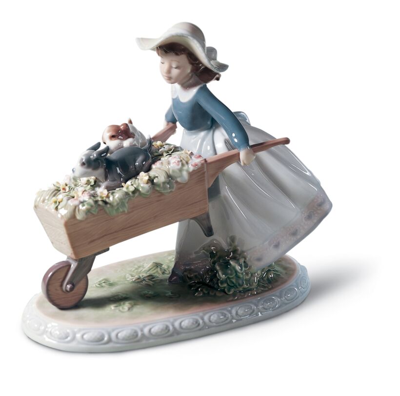 A Barrow of Fun Girl Sculpture