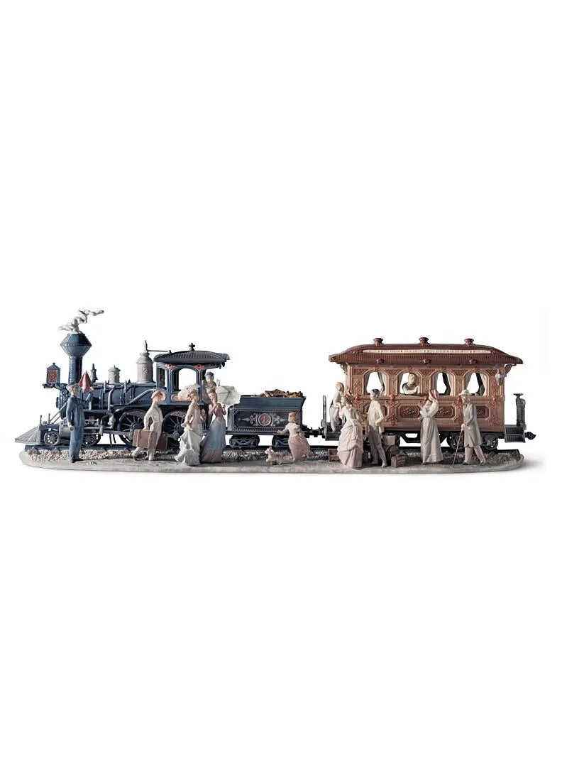 Lladró A Grand Adventure Train Sculpture. Limited Edition FormFluent