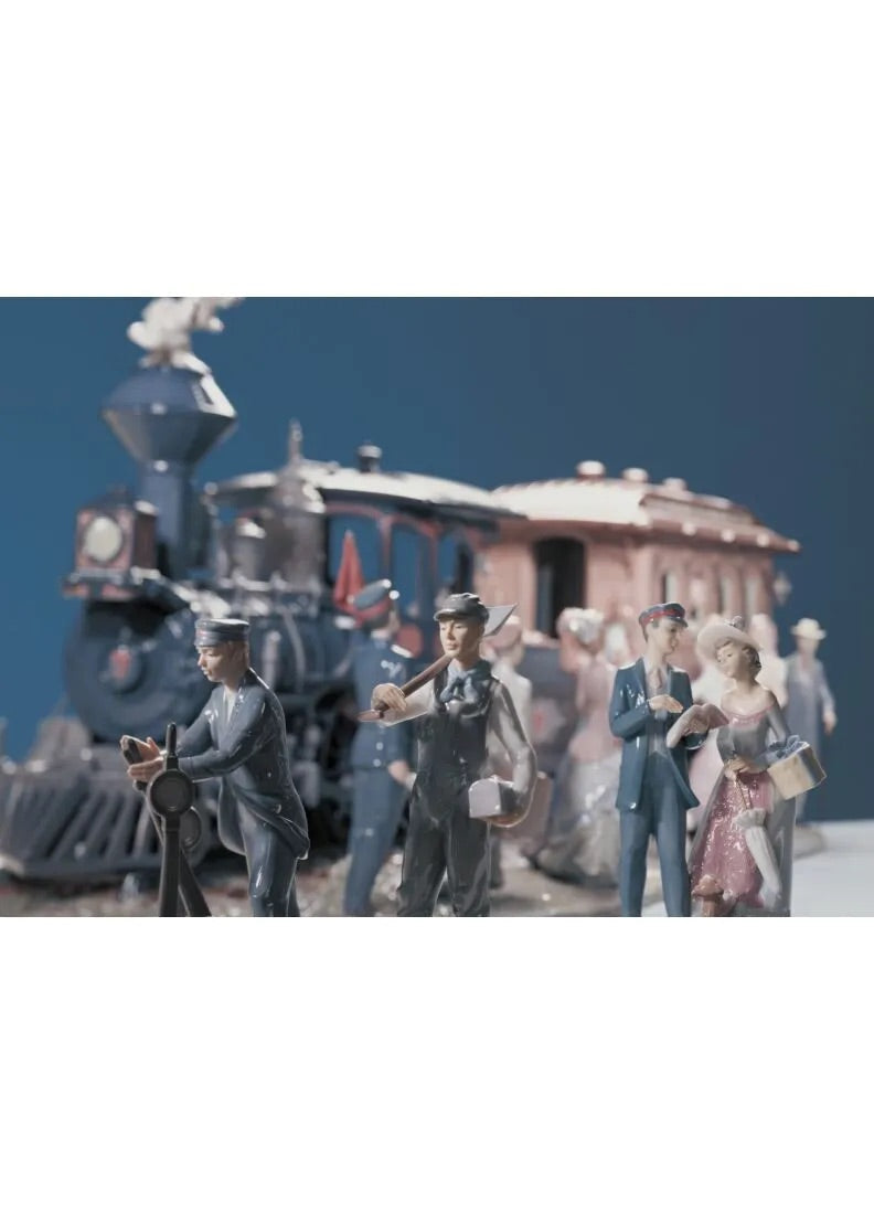 Lladró A Grand Adventure Train Sculpture. Limited Edition by Lladró at FormFluent