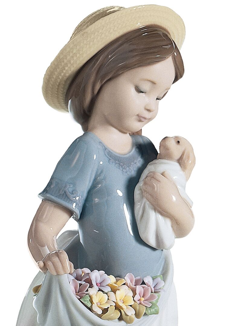 A Romp in the Garden Girl Sculpture