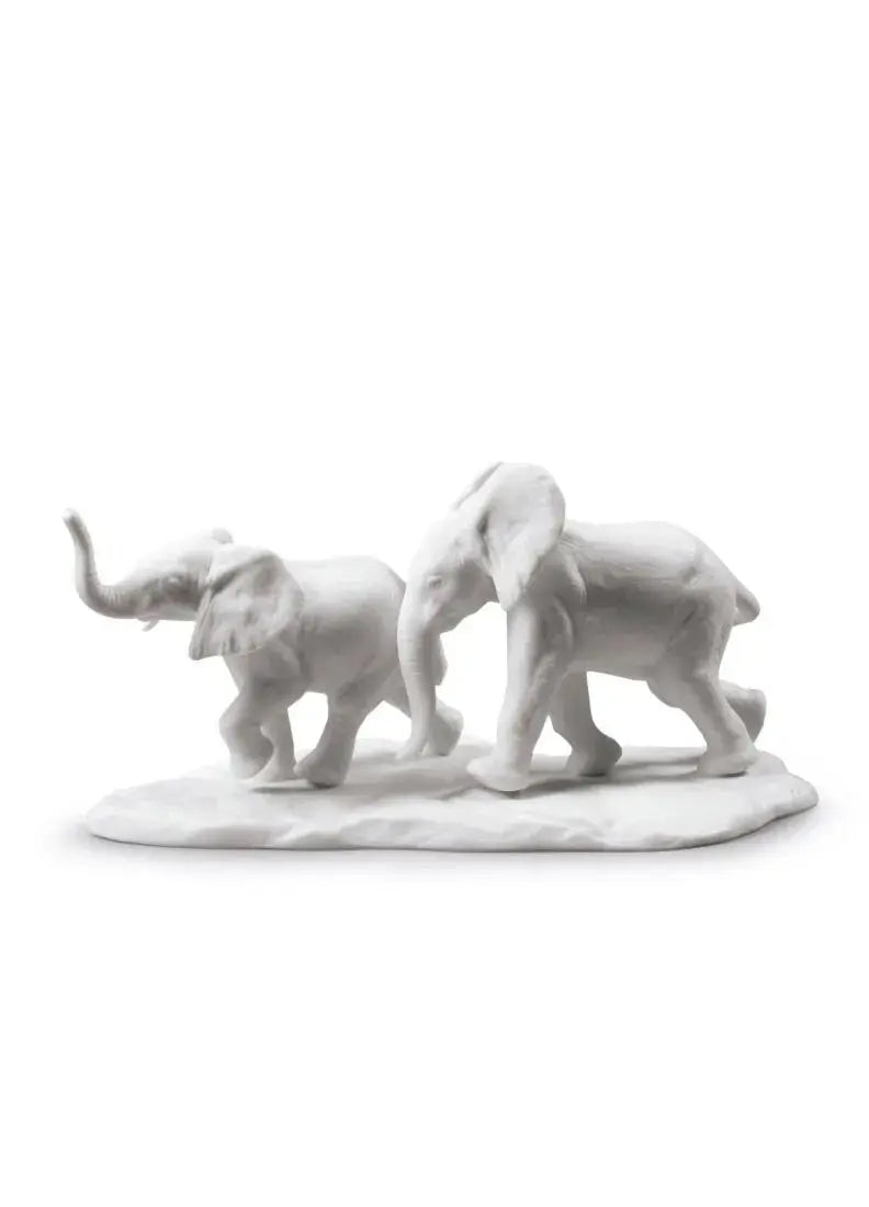 Lladró African Savannah Wild Animals Sculpture Matt White Sculpture by Lladró at FormFluent