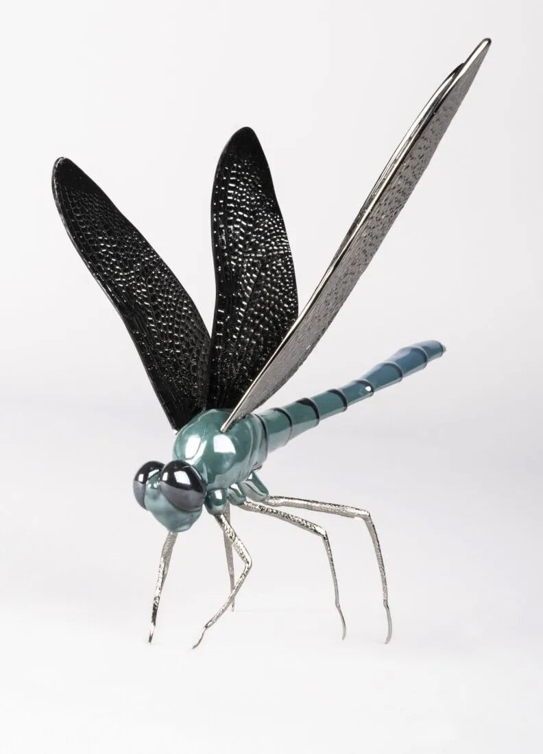 Lladró Awesome Insects Dragonfly Figurine Coloured Sculpture by Lladró at FormFluent Sydney, Australia