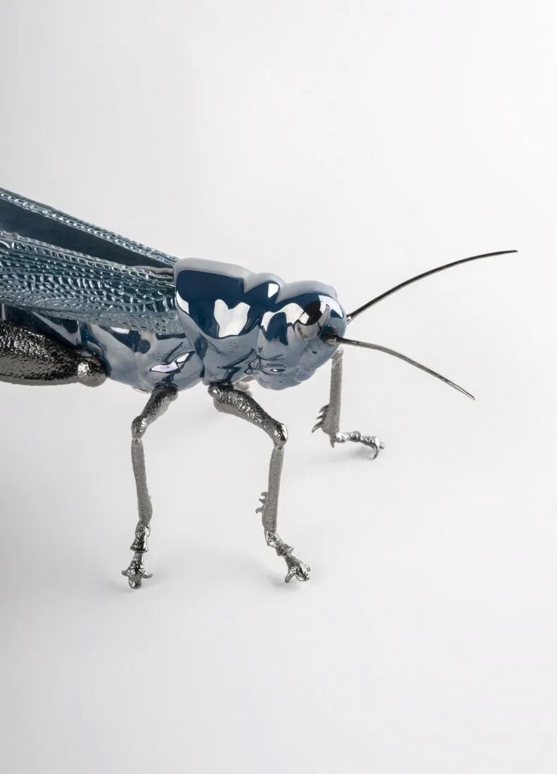Lladró Awesome Insects Grasshopper Figurine Coloured Sculpture by Lladró at FormFluent Sydney, Australia
