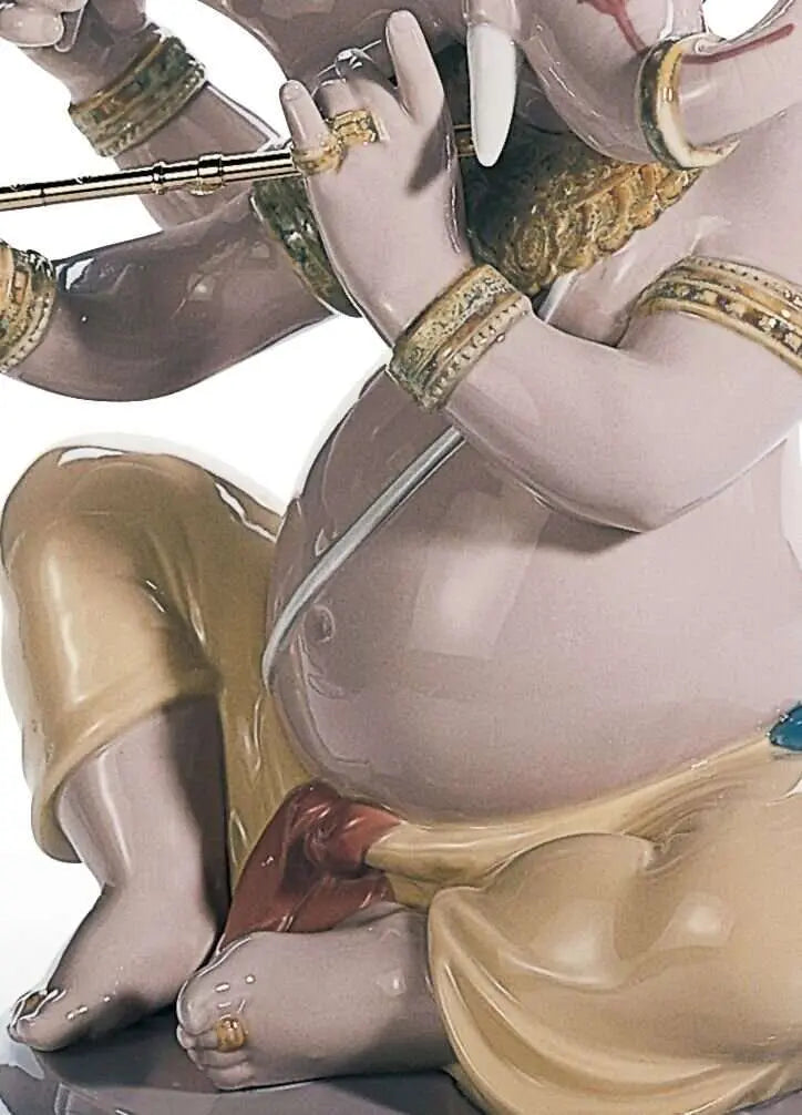 Lladró Bansuri Ganesha Figurine Sculpture by Lladró at FormFluent