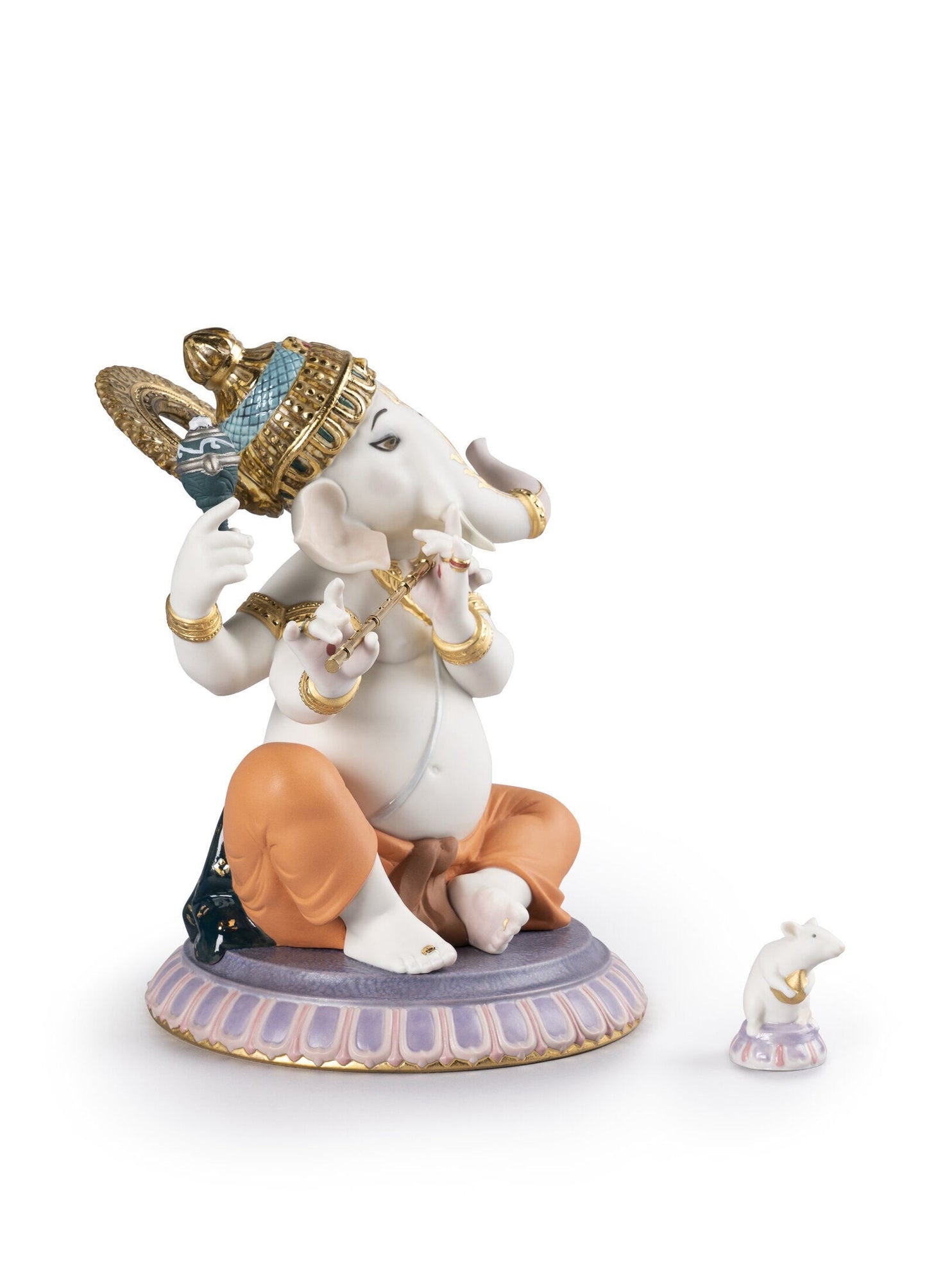 Buy Authentic Lladró Lladró Bansuri Ganesha Figurine Limited Edition Sculpture - FormFluent Sydney Australia
