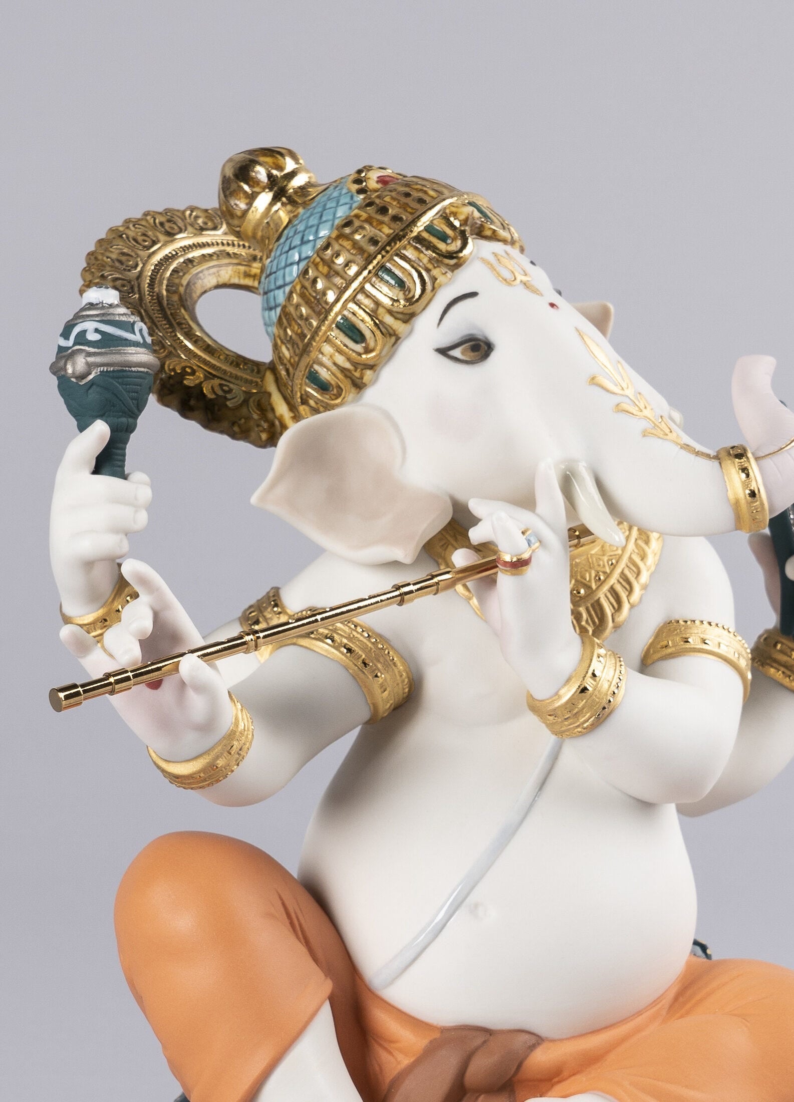 Buy Authentic Lladró Lladró Bansuri Ganesha Figurine Limited Edition Sculpture - FormFluent Sydney Australia