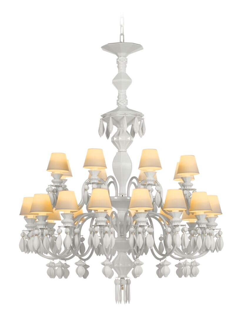 Lladró Belle de Nuit 24 Lights Chandelier by Lladró at FormFluent