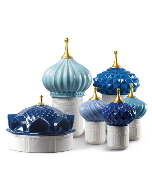 Lladró Lladró Blue Spire Candle 1001 Lights - Unbreakable Spirit Scent  - FormFluent Sydney Australia