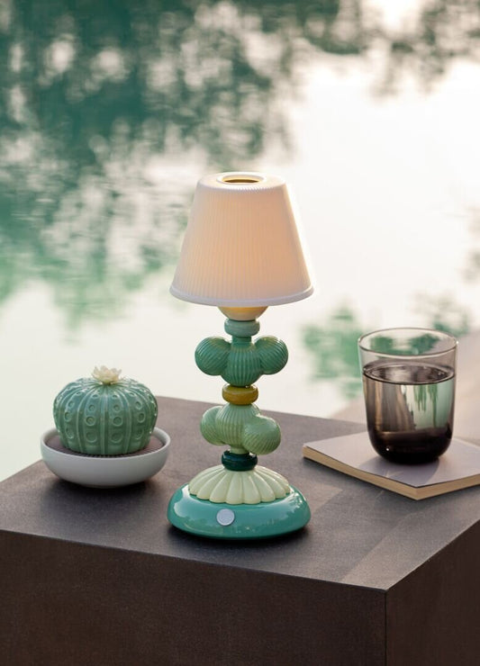 Lladró Cactus Firefly Table Lamp Green by Lladró at FormFluent