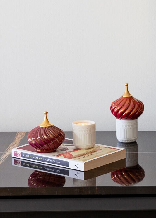 Lladró Candy Spire Candle 1001 Lights - Night Approaches Scent by Lladró at FormFluent